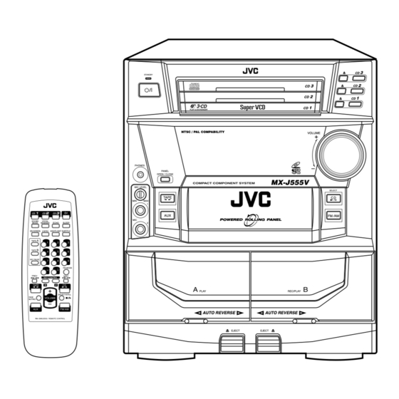 JVC MX-J555V Manuals