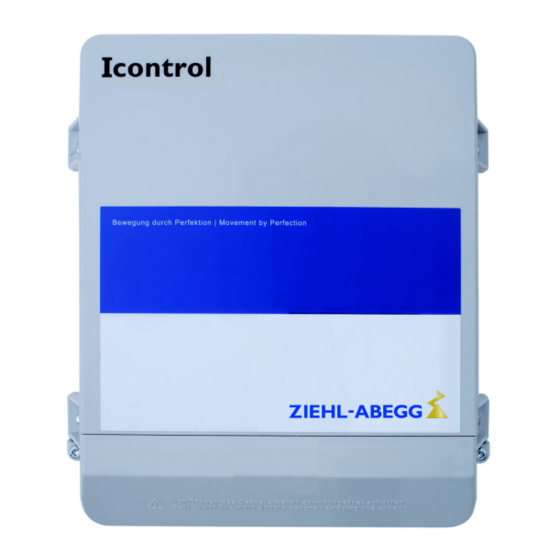 ZIEHL-ABEGG iControl FSDM2.6 Control Manuals