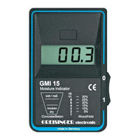 Greisinger GMI 15 Operating Manual