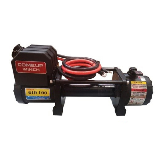Comeup GIO 100 Quick Start Manual