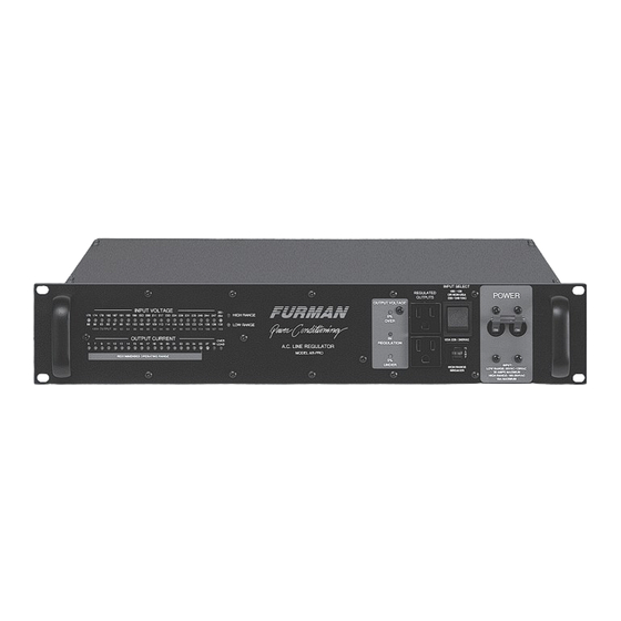 Furman AR-PRO Owner's Manual
