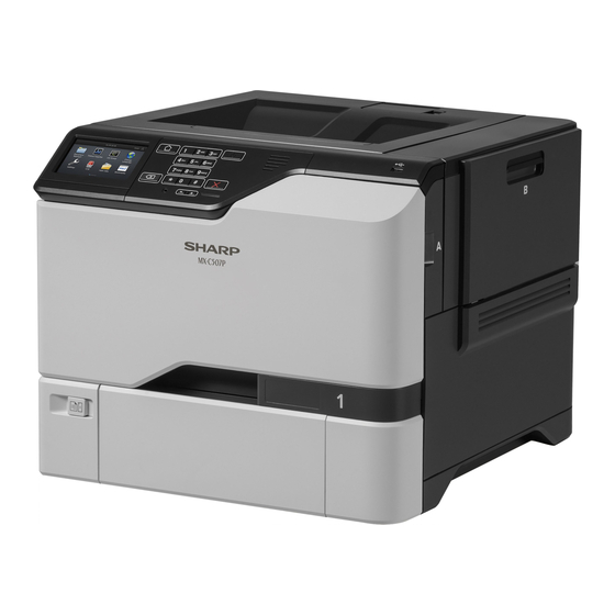 Sharp MX-C507P Service Manual