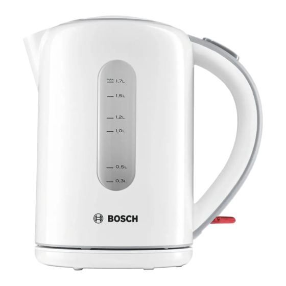 Bosch TWK7601/02 Manual