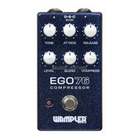 Wampler EGO 76 Compressor Quick Reference Manual