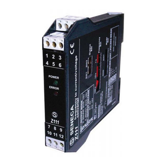 Seneca Z111 Installation Manual