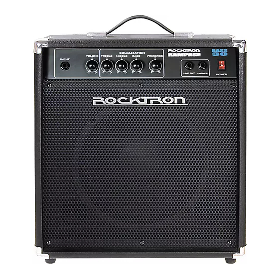Rocktron Rampage RB30 Instruction Manual