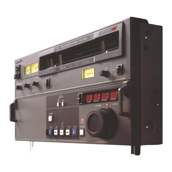Sony PVW-2600 Brochure & Specs