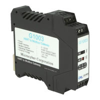 MICROCYBER G1003 User Manual