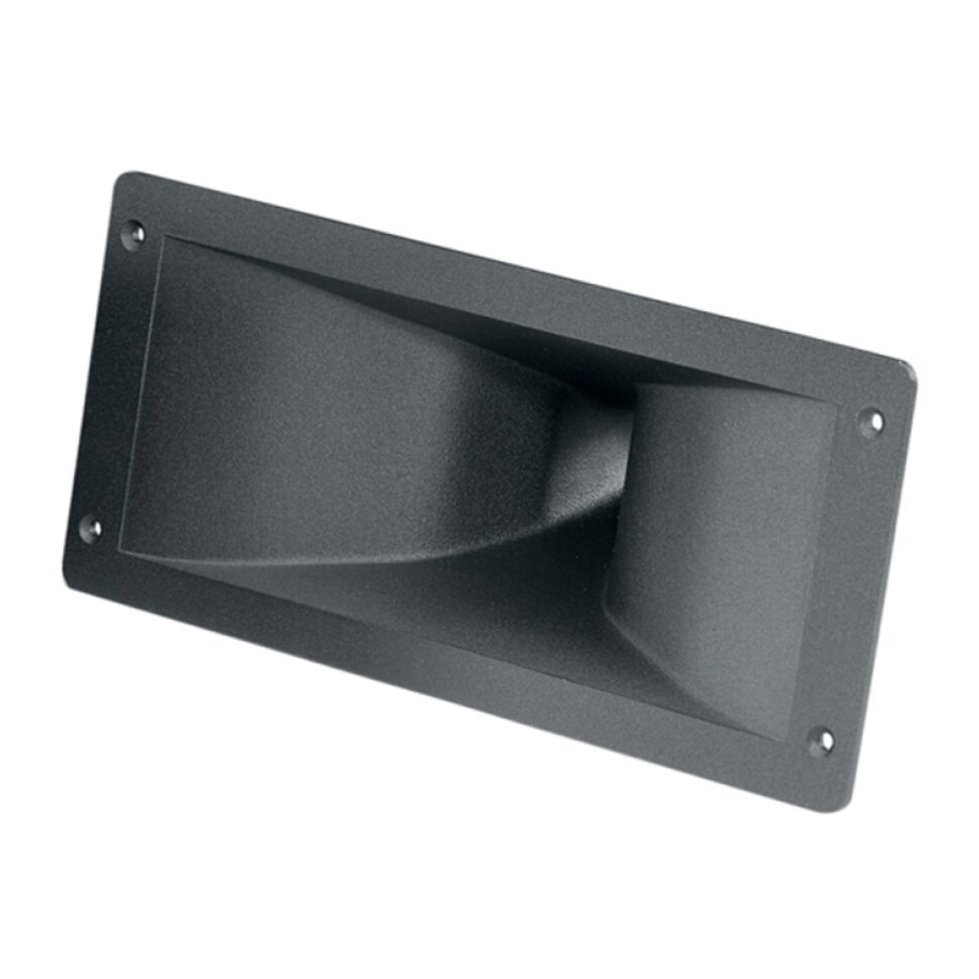 B&C Speakers Horns ME45 Specification Sheet