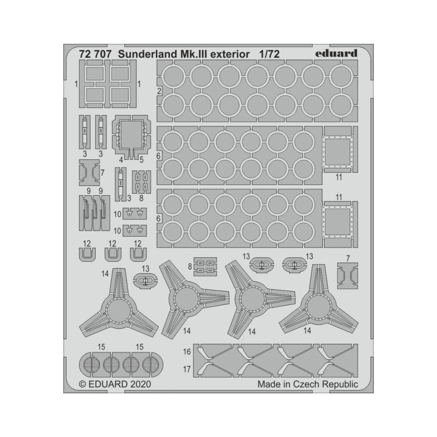 Eduard Sunderland Mk.III exterior Assembly Instructions