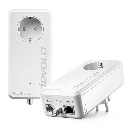 Devolo Giga Bridge Installation Manual