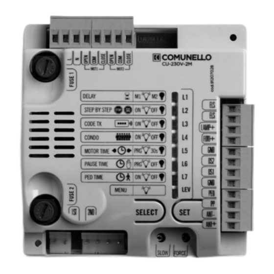 Comunello Automation CU-230V-2M Manuals