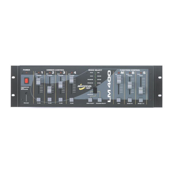 JBSYSTEMS Light LM 400 User Manual