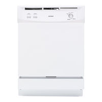 GE HDA1100NWH - 24 Inch Full Console Dishwasher Owner's Manual