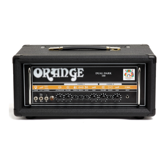 ORANGE DUAL DARK Series Owner's Manual