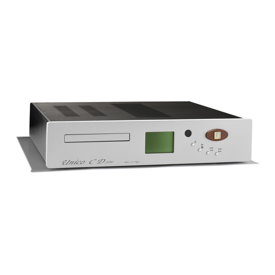 Unison Research Unico CD Primo User Manual
