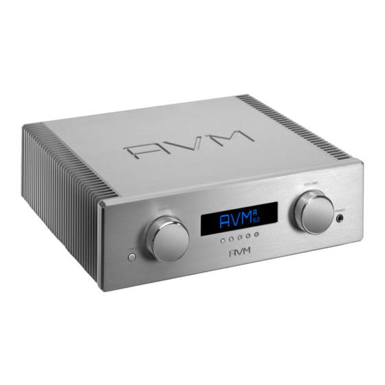 AVM OVATION A 6.2 Operating Instructions Manual