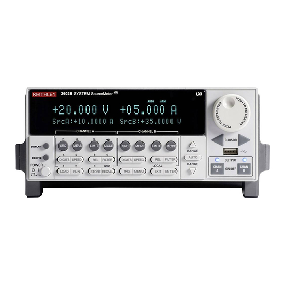 Keithley SourceMeter 2611 User Manual