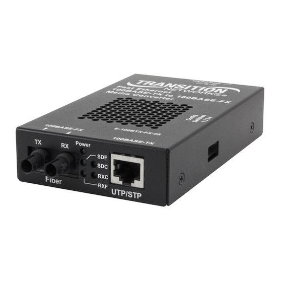 Transition Networks E-100BTX-FX-05 User Manual