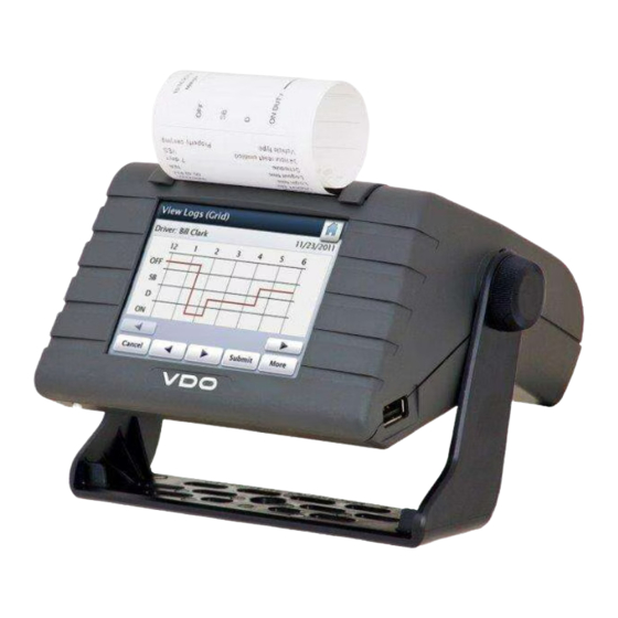 VDO roadlog Quick Start Instructions