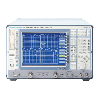 Rohde & Schwarz ZVRE Operating Manual