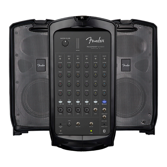Fender Passport Event Series 2 Owner's Manual