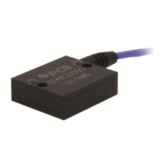 PCB Piezotronics 3741E1210G Installation And Operating Manual