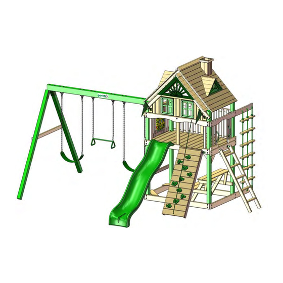 Gorilla Playsets Chateau Treehouse with Fort Add On 1500AWF Assembly Instructions Manual