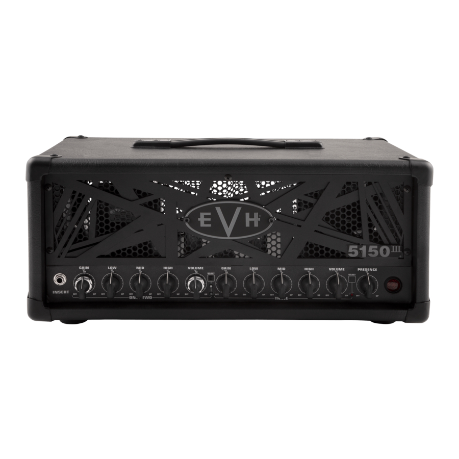 EVH 5150III 50S 6L6 - 50-Watt Head Amplifier Manual