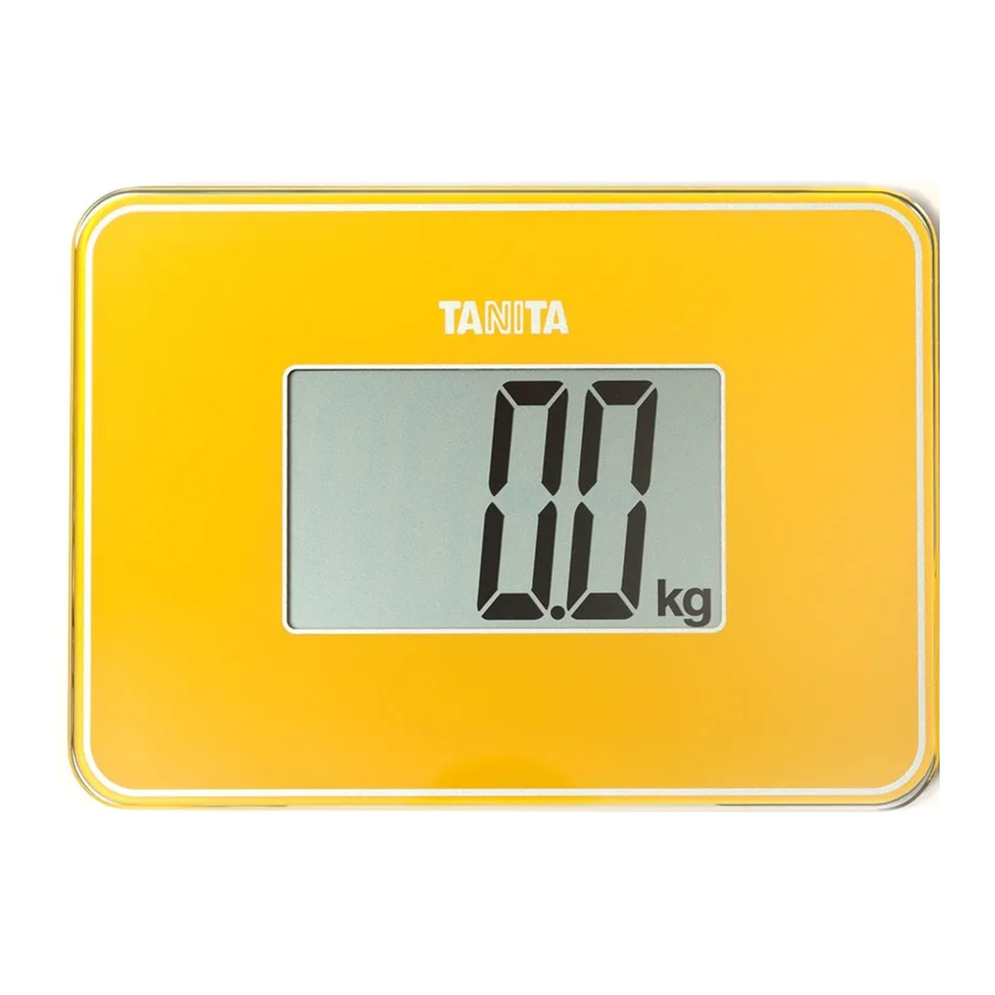 Tanita HD-386 - Small Scale Manual