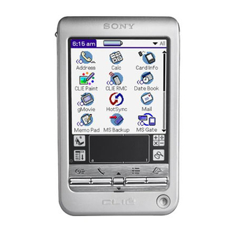 Sony CLIE PEG-T415 Application Manual