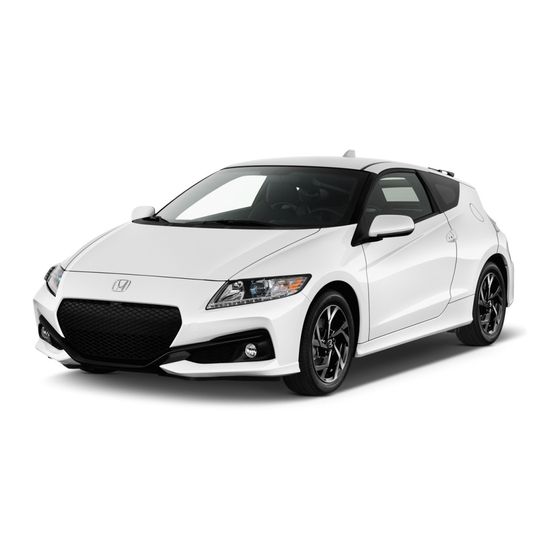 Honda 2016 CR-Z Owner's Manual