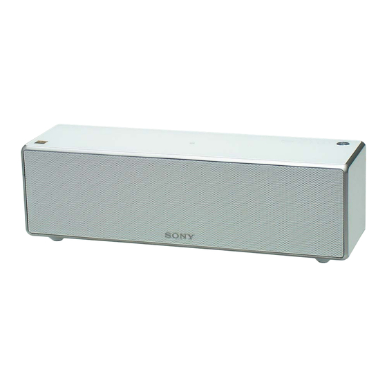 Sony SRS-ZR7 Operating Instructions Manual