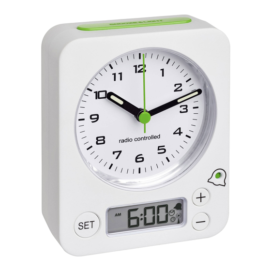 User Manuals: TFA 60.1511 Radio-Controlled Alarm Clock