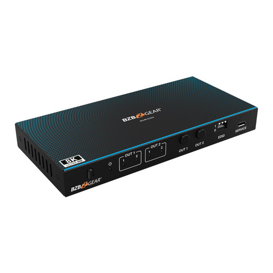 BZB Gear BG-8K-22MA HDMI Matrix Switcher Manuals