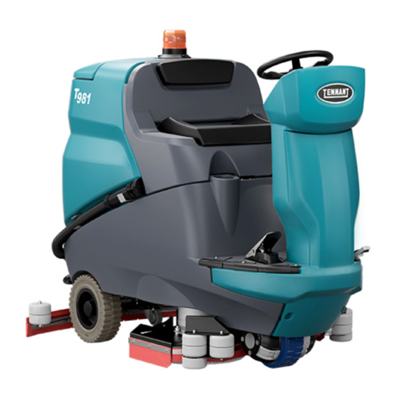 Tennant T981 Quick Manual