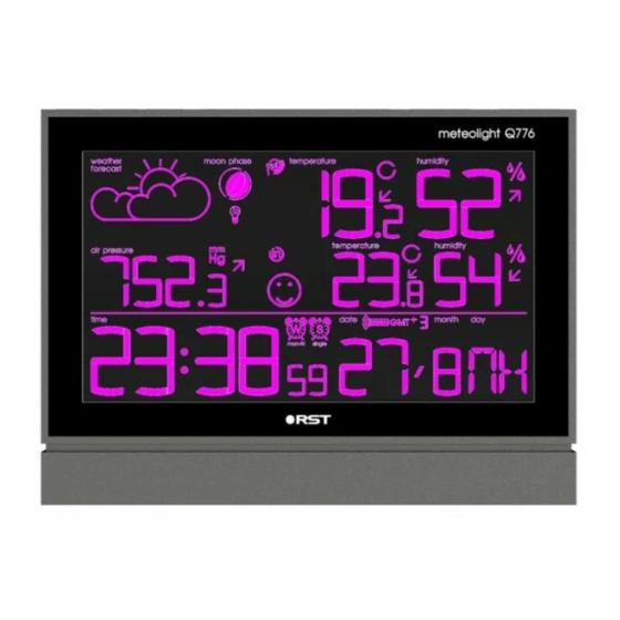 RST meteolight Q776 Manual