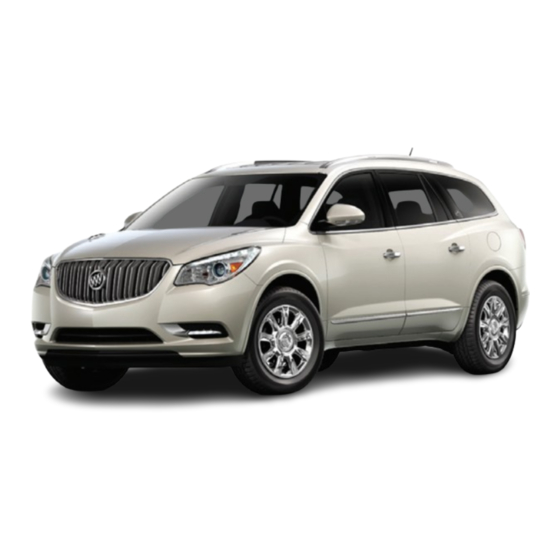 Buick Enclave Getting To Know Manual