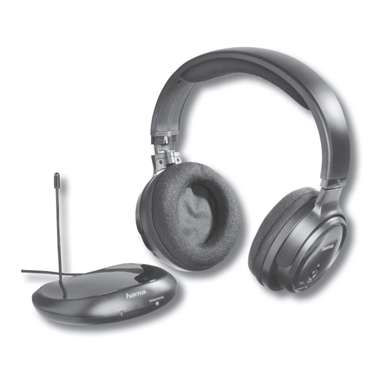 Hama FK-967 Wireless Headphone Manuals