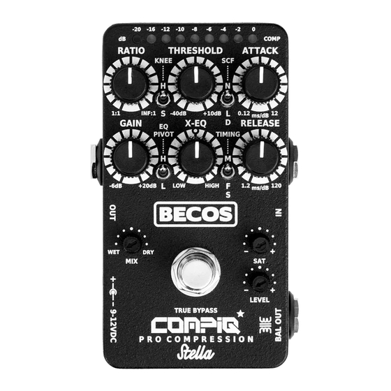 Becos COMPIQ PRO STELLA COMPRESSOR Manual