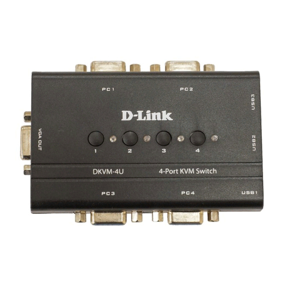 D-Link DKVM-4U Quick Installation Manual