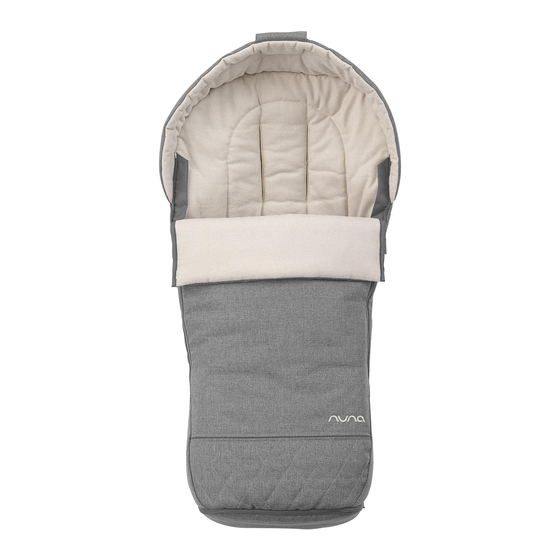 Nuna winter footmuff Manual