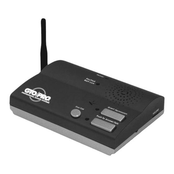 GTO F3101MBC Manual