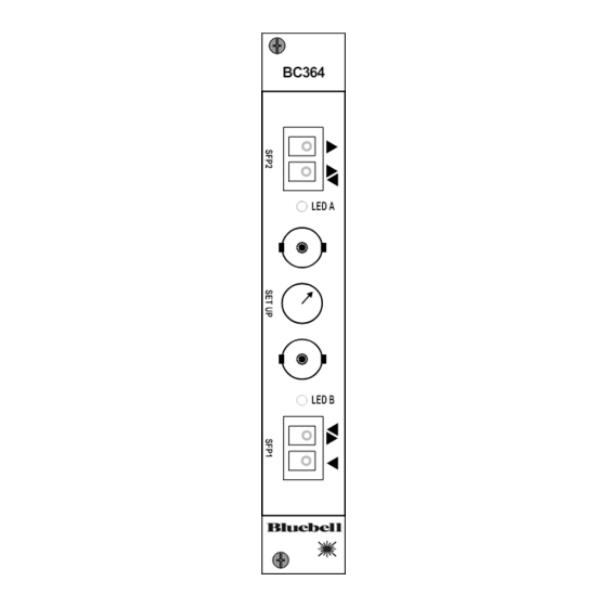 Bluebell BC364 Operation Manual