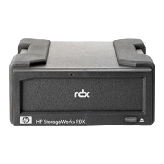 HP RDX REMOVABLE DISK BACKUP SYSTEM DL380 Quickspecs