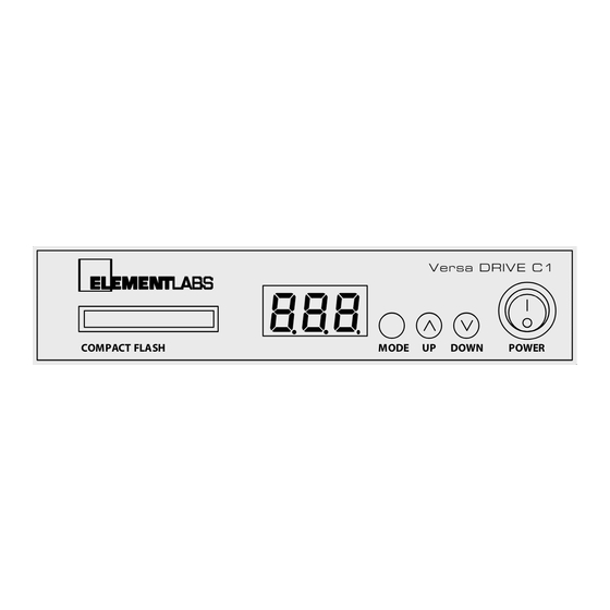 Element Labs Versa Drive C1 User Manual