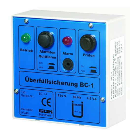 GOK BC-1-4 Assembly And Operating Manual