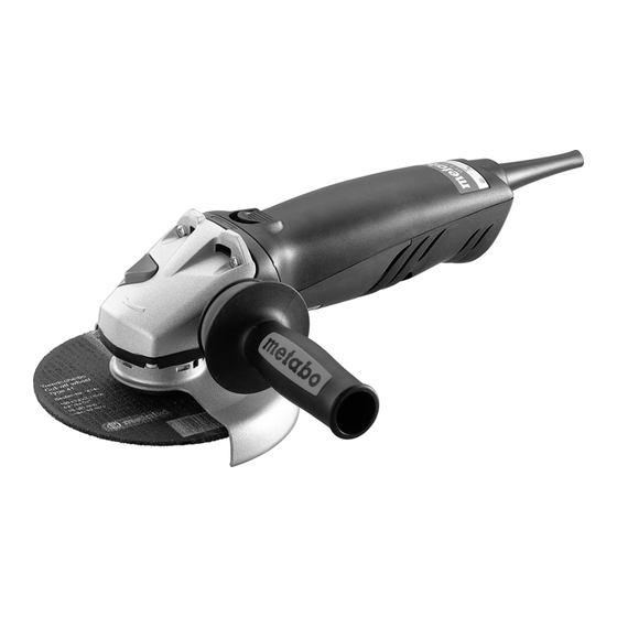 Metabo WA 1000 Quick Original Instructions Manual