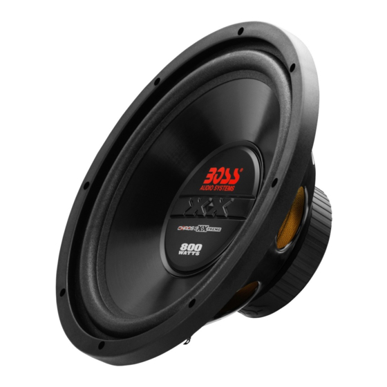 Boss Audio Systems Chaos EXXTREME CX12 User Manual