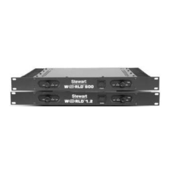 Stewart Audio World 600 Owner's Manual